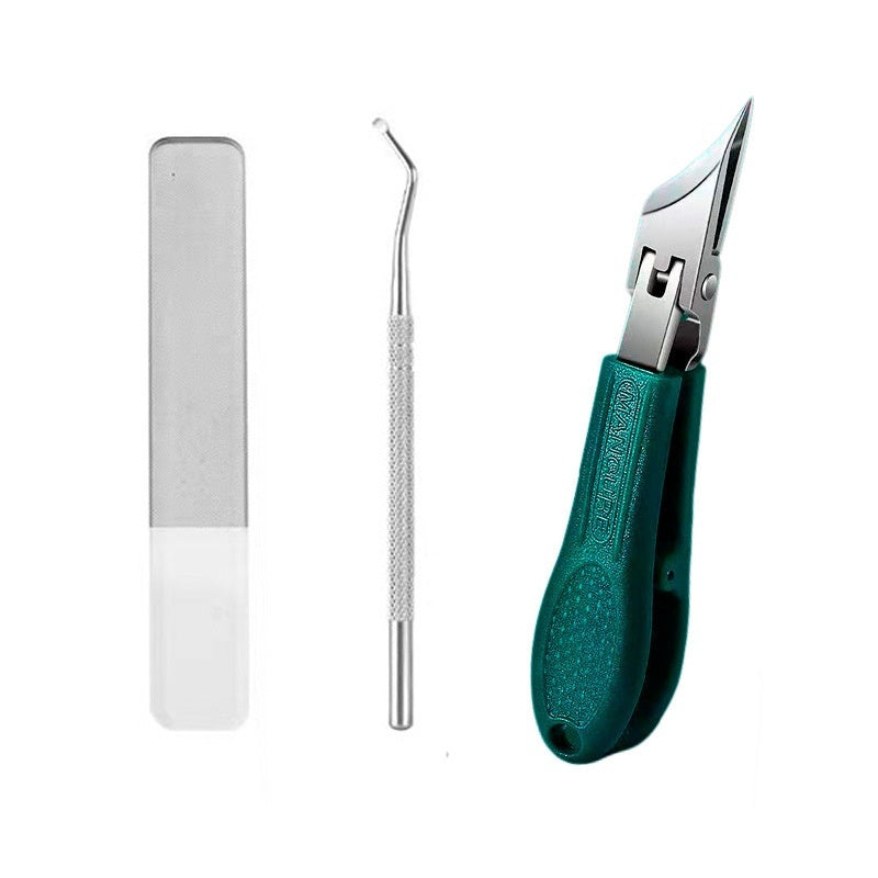 🔥【Set de 3 piezas】✂️💅Nuevo cortaúñas ultrafino inclinado para manicura casera