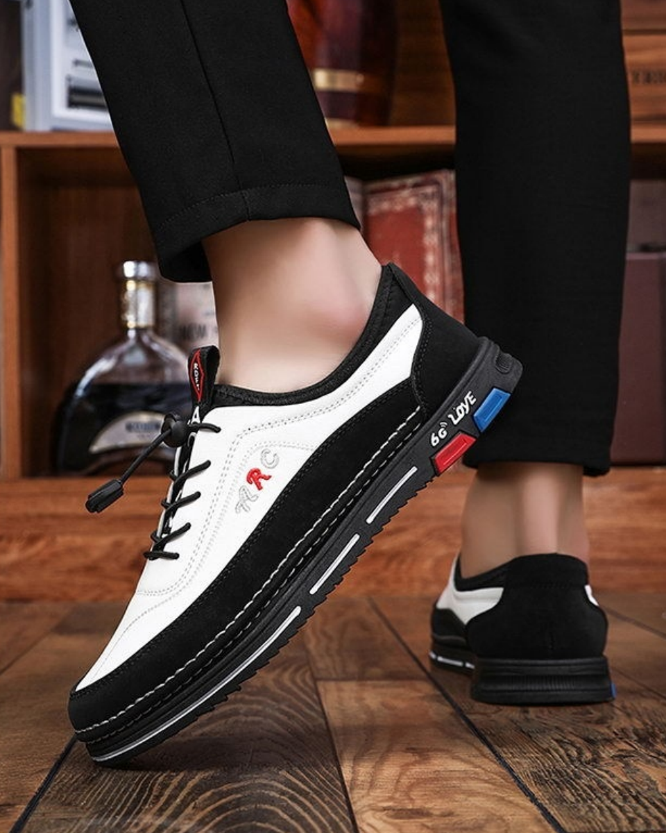 Último día con 50% de descuento 🔥 [39-48] Los zapatos casuales de negocios para hombre están hechos de cuero impermeable y resistente a las manchas con una suela suave para un uso cómodo.