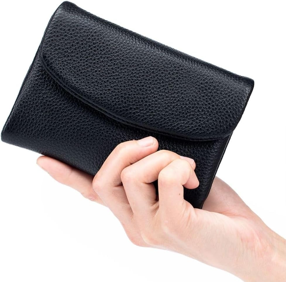 🔥✨⏰Cartera unisex Pebble de piel auténtica con protección RFID🔥