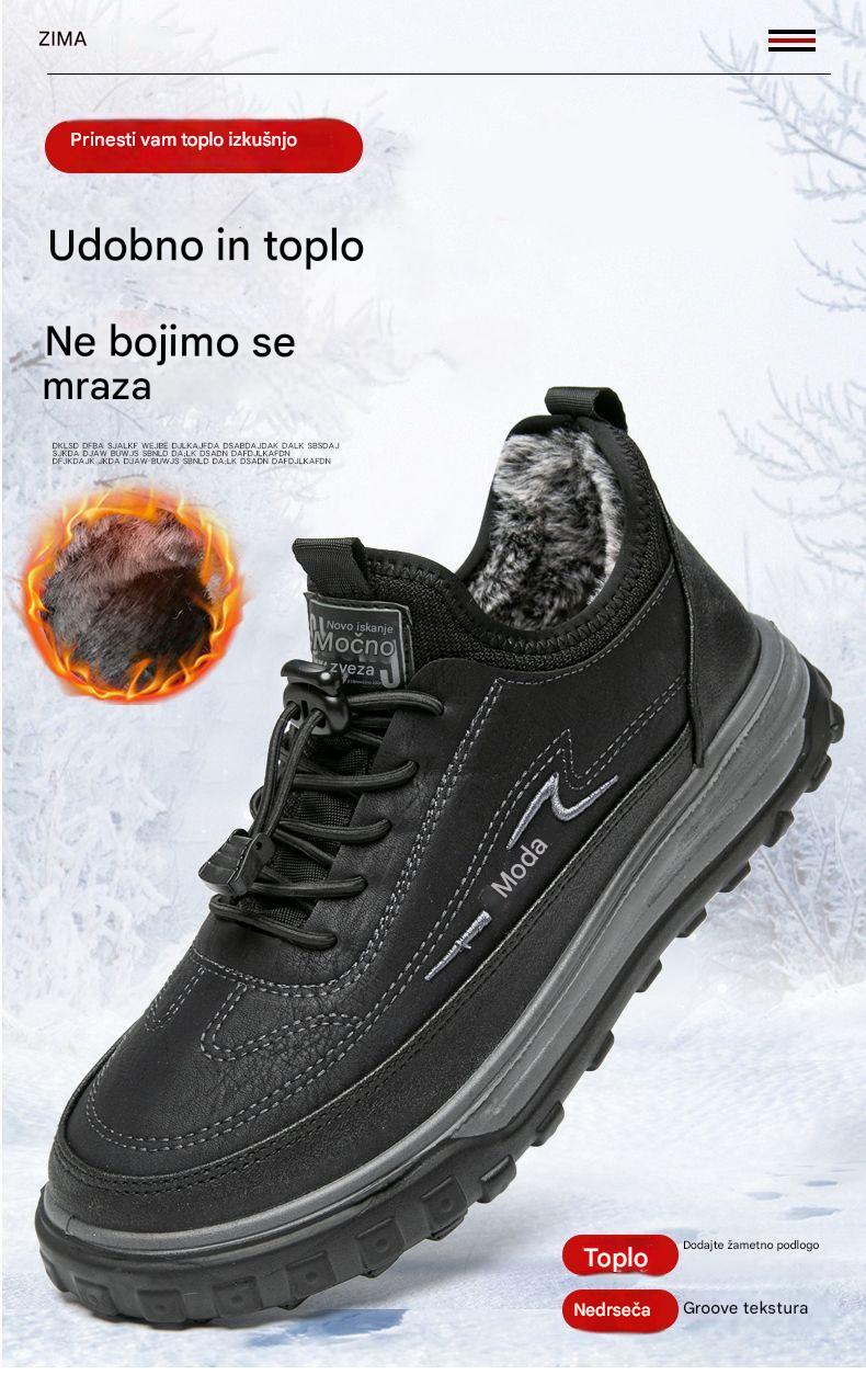 👟Nova ponudba – 50 % popusta 【39-44】🔥Moške zimske bombažne čevlje, tople in udobne, mehke snežne škornje, debela bombažna podplata, športni čevlji iz žameta