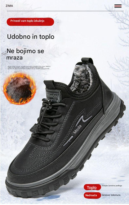 👟Nova ponudba – 50 % popusta 【39-44】🔥Moške zimske bombažne čevlje, tople in udobne, mehke snežne škornje, debela bombažna podplata, športni čevlji iz žameta