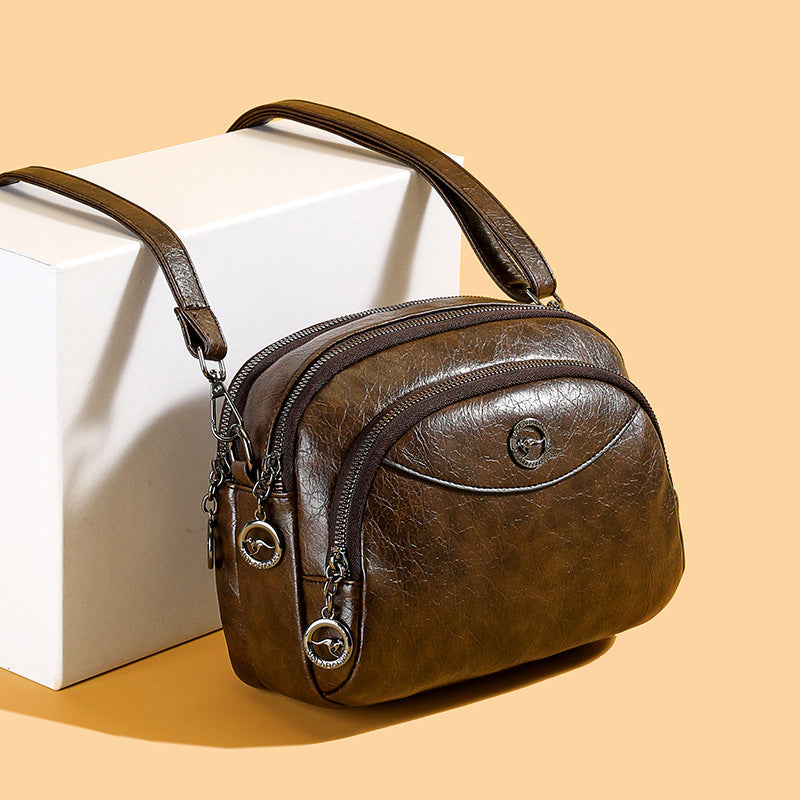 👜 ¡Nuevo bolso de cuero de este año, con gran capacidad!