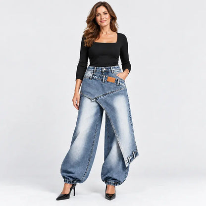 👖【XS-3XL】Moderne široke traperice za jesen i zimu, deblji materijal i vrhunska kvaliteta ✨💞