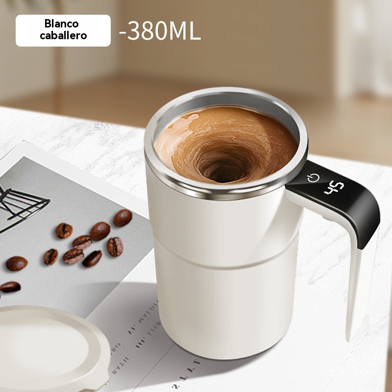 ☕❄️🌡️ Set šalica za kavu s mogućnošću ponovnog punjenja i automatskom magnetskom miješalicom 🔋⚡-