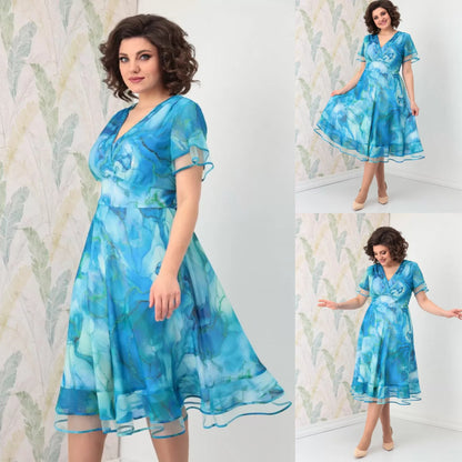 💟👗[S-5XL] Elegantna haljina od šifona, udobna i prozračna, novi stil za ljeto3644724