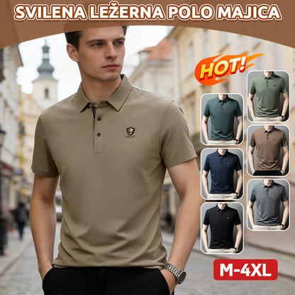 【M-4XL】Nova polo majica kratkih rukava s ovratnikom od ledene svile za ljeto 2026. Iznimno udobna.