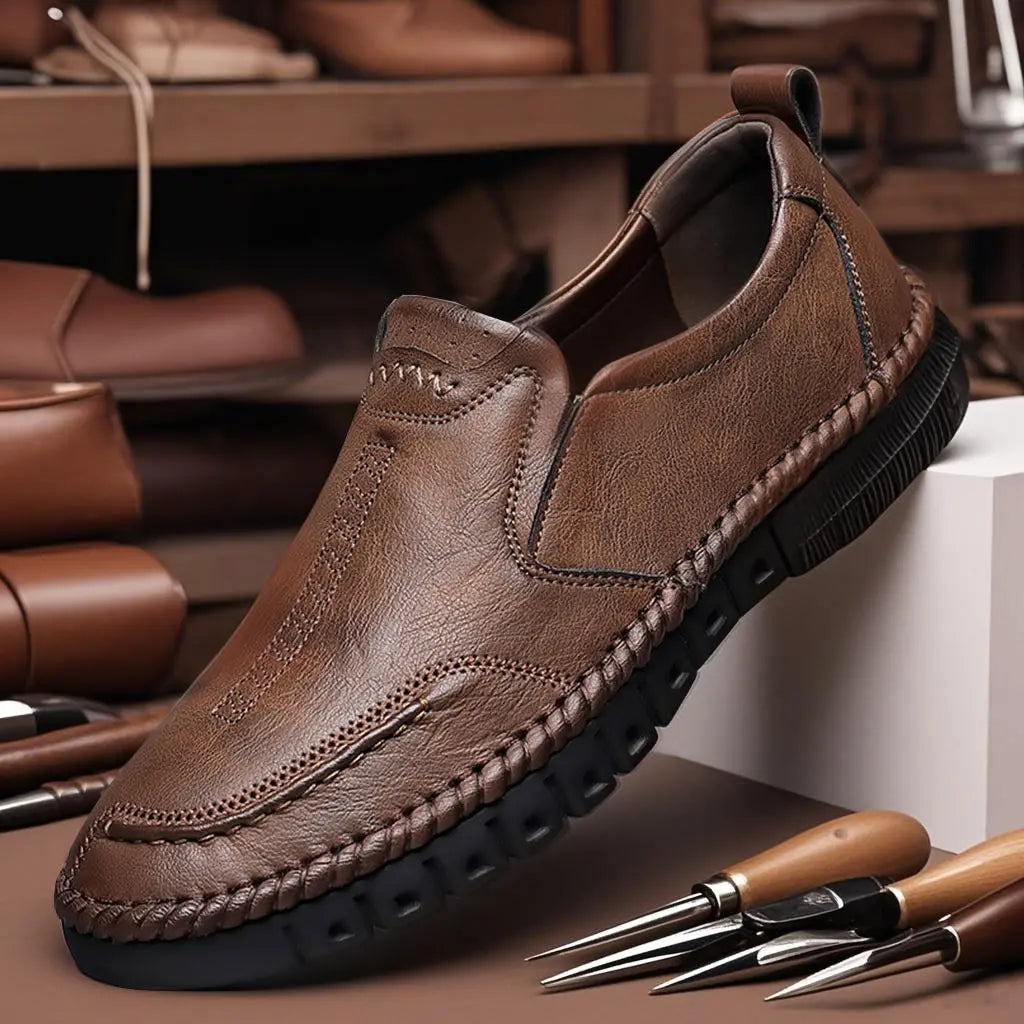 👞Zadnji dan, 50% popusta! [39-44] [Visokokvalitetna prava kravlja koža] Izrađena od prave kože, mekana podstava, neklizajuća, izuzetno udobna za nošenje.