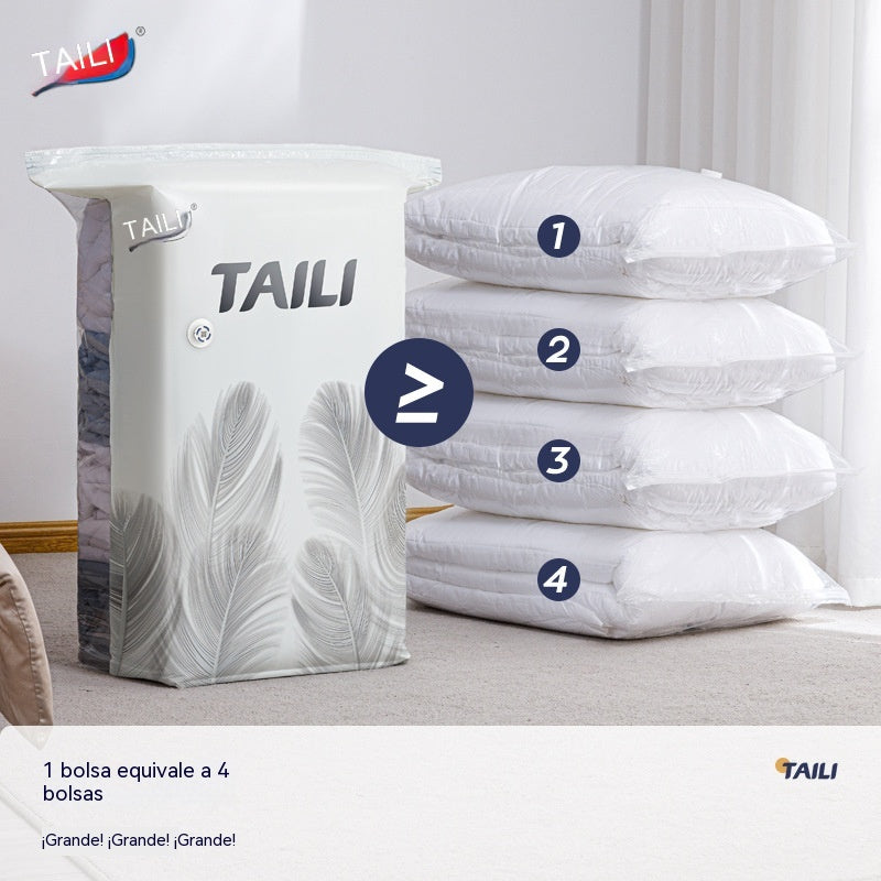 【56*80 cm】【Set od 5 dijelova】 Vakuumske vrećice za pohranu velikog kapaciteta koje se mogu stisnuti: Nije potrebna zračna pumpa, nepropusne su, idealne za uštedu prostora u koferu i domu