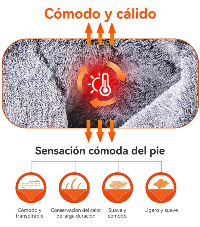 👟【39-44】Zapatillas de hombre, forro de algodón suave, suela blanda, impermeable y antideslizante