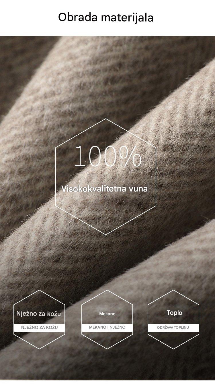 🌈🩰Descuento de temporada del 39%: abrigo doble de alta calidad de lana de cachemira, adecuado para varias temporadas 