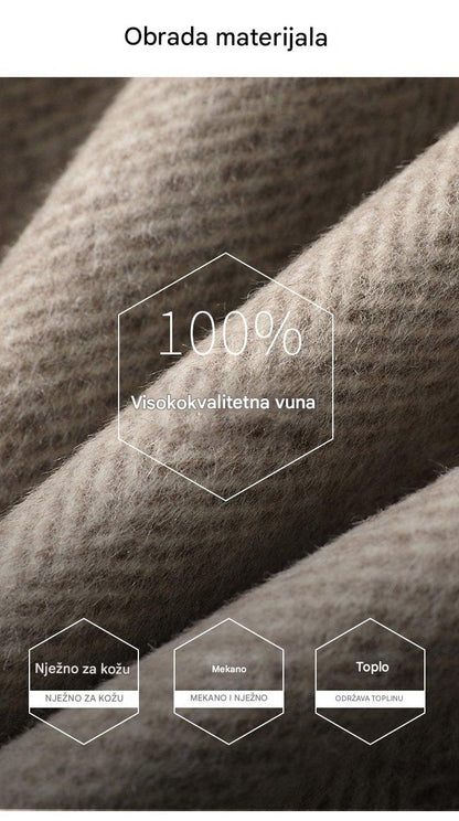 🌈🩰Descuento de temporada del 39%: abrigo doble de alta calidad de lana de cachemira, adecuado para varias temporadas 