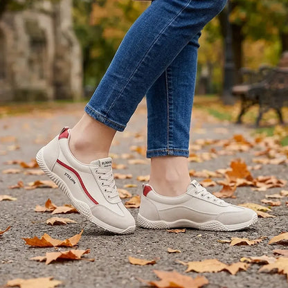 【35-40】👟Ženske tenisice njemačkog stila s okruglim vrhom – lagane, prozračne, ravne, cipele za svaki dan – klasičan bijeli dizajn