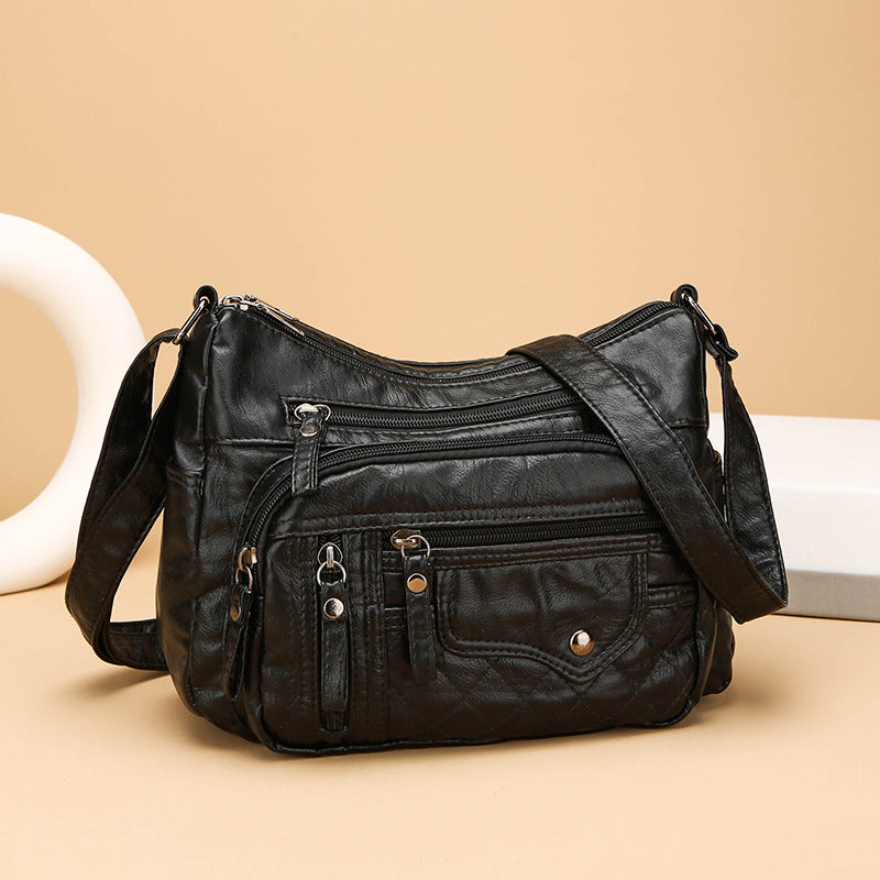 💥👜2026 Nuevo bolso de hombro/bandolera de cuero suave de gran capacidad