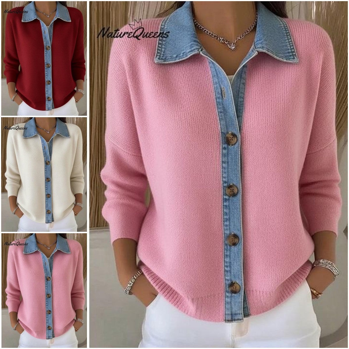 🔥Nova kolekcija s 40% popusta【S-3XL】2025 Novi traper patchwork kardigan, udoban i svestran za svakodnevno nošenje.