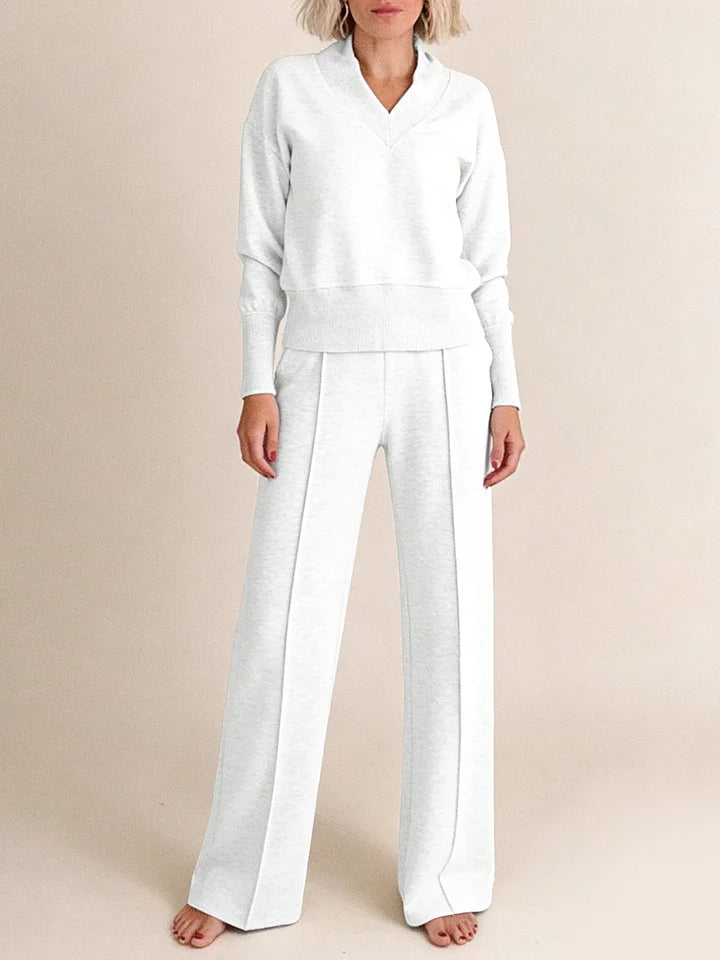 🥰📢 ¡50% de descuento! [M-5XL] Conjunto de dos piezas para mujer 2026 de algodón puro de alta calidad, manga larga, suave, cómodo y fácil de combinar ✨