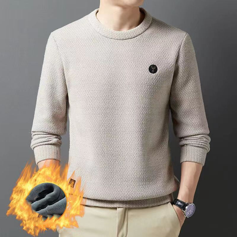 🔥🧣❄️30% popust【S-4XL】2025 Nova muška džemper od mink krzna, toplinski pleteni džemper s okruglim izrezom, jednostavan i svestran. 🧣❄️