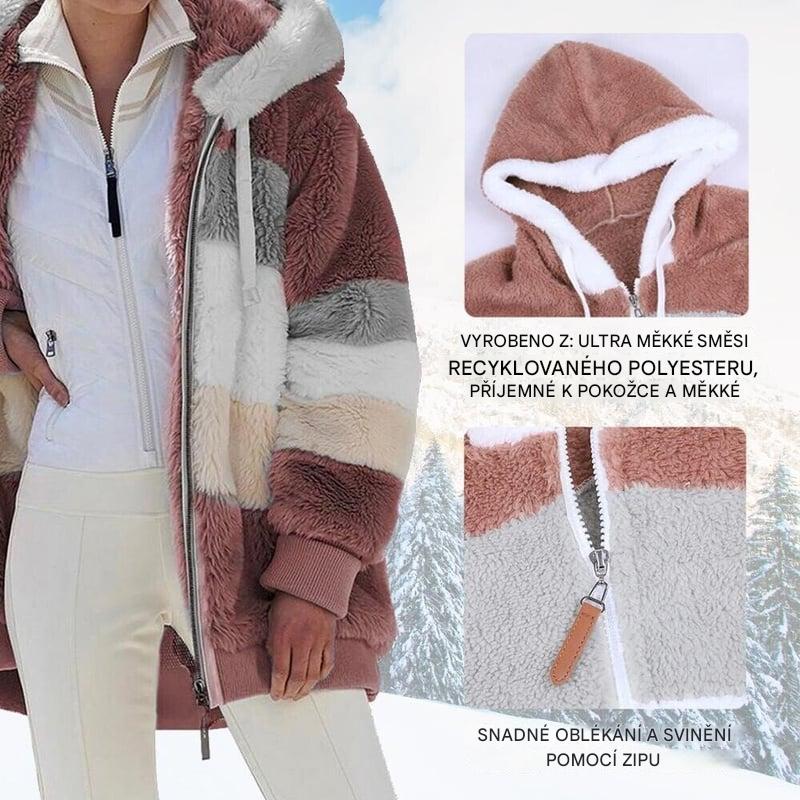 ☃️❄️🔥 Limitovaná nabídka 35% 💥【S-5XL】Nová dámská zimní bunda 2025 🧥, silná s plyšovými pruhy 🐑