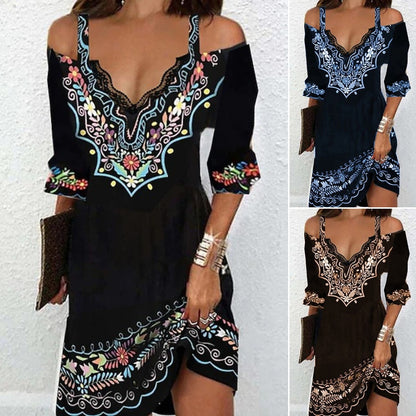 👗🌸【S-5XL】Нова рокля с дълъг ръкав пролет-лято 2026 - Копринено докосване