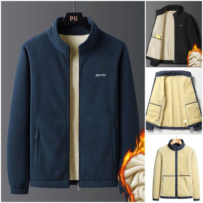 ⛄🧥 Újdonság 50% kedvezmény: Őszi-téli férfi vastag báránybőr dzseki, meleg, kényelmes és szélálló, téli alapdarab 🔥