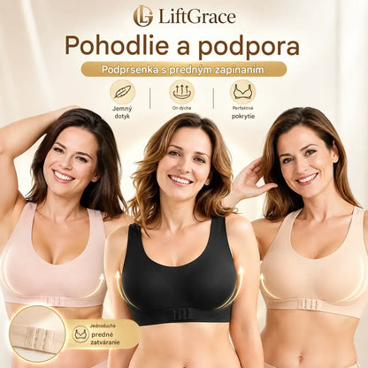 2 položky za 24 eur🎉VÝPREDAJ POSLEDNÉHO DŇA - ZĽAVA 60%⚡Podprsenka s jednoduchým zapínaním spredu a prekríženým chrbtom, korekciou držania tela a podprsenkou bez kostic pre plnú oporu a pohodlie