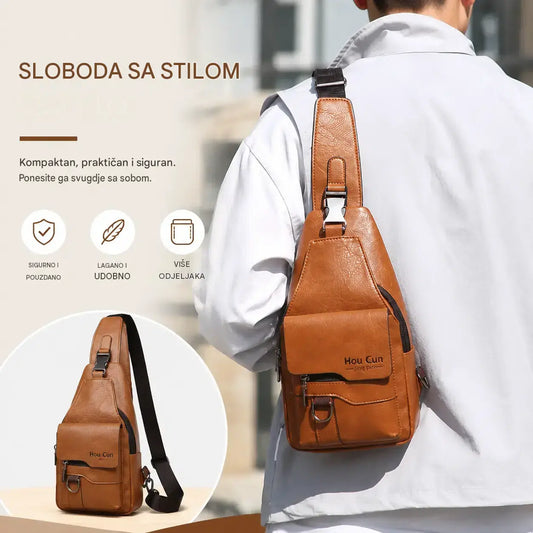 🎒 **Torba od goveđe kože prve klase – vintage vodootporna kožna torba preko ramena: neizostavan je dodatak za svakodnevno putovanje na posao.**