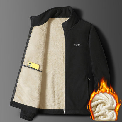 ⛄🧥 Újdonság 50% kedvezmény: Őszi-téli férfi vastag báránybőr dzseki, meleg, kényelmes és szélálló, téli alapdarab 🔥