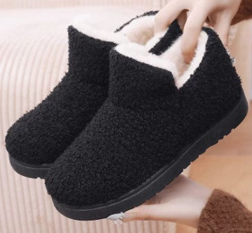 🔥🛒【35-41】 Ravne Tople Čizme za Snijeg od Vune i Baršuna - Antisklizne, Ugodne i Udobne, Savršene za Zimu!