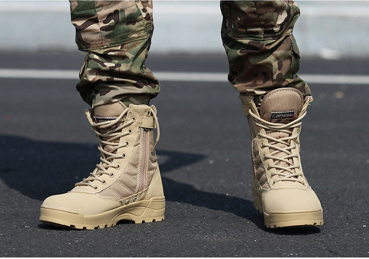👍【39-45】Vysoce kvalitní podzimní a zimní taktické vojenské turistické boty pro muže a ženy: voděodolné, teplé a odolné proti opotřebení