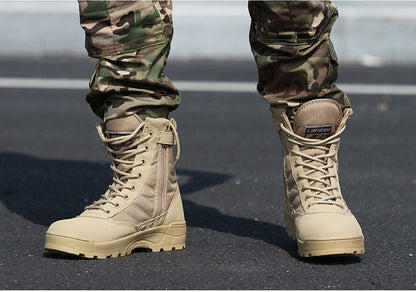 👍【39-45】Vysoce kvalitní podzimní a zimní taktické vojenské turistické boty pro muže a ženy: voděodolné, teplé a odolné proti opotřebení