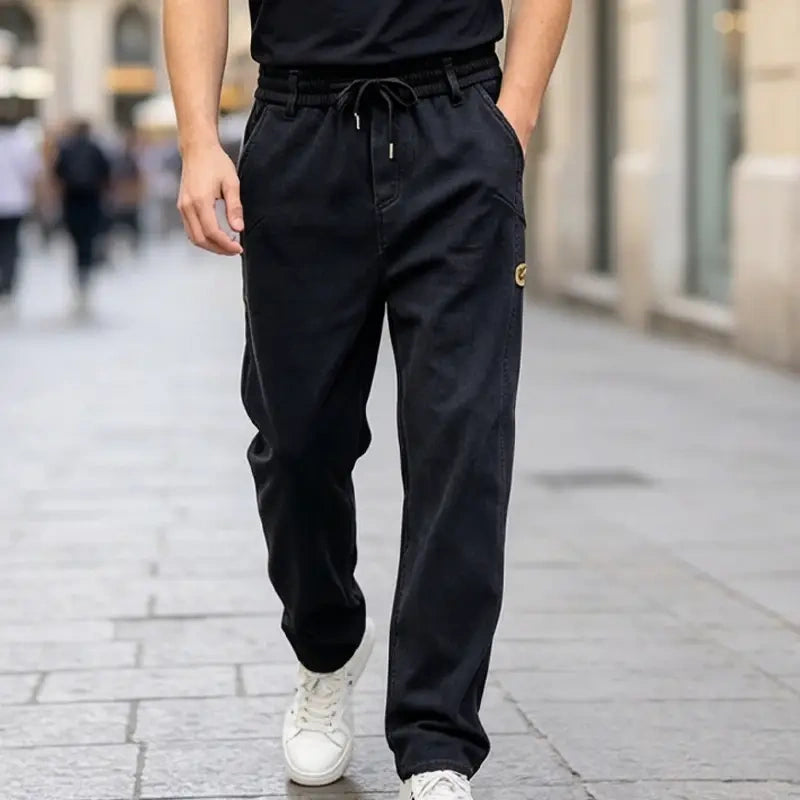 👖【M-6XL】Muške traperice široke hlače, elastične, udobne, otporne na prljavštinu i prikladne za posao