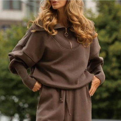 💥Omejena časovna akcija: 39 % popusta! 💖 Nova jesen/zima ženska casual športna oblačila. 【Majica s kapuco + dolge hlače】