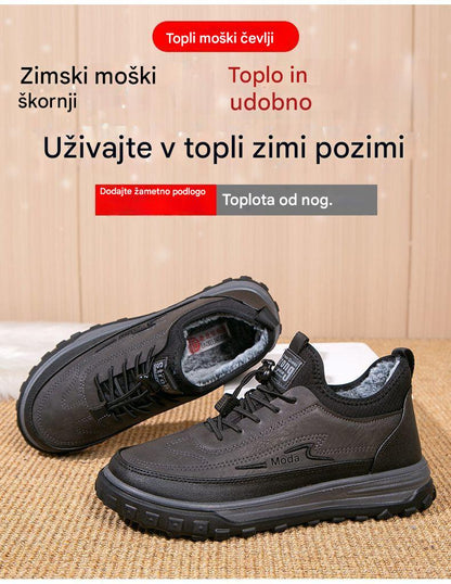 👟Nova ponudba – 50 % popusta 【39-44】🔥Moške zimske bombažne čevlje, tople in udobne, mehke snežne škornje, debela bombažna podplata, športni čevlji iz žameta