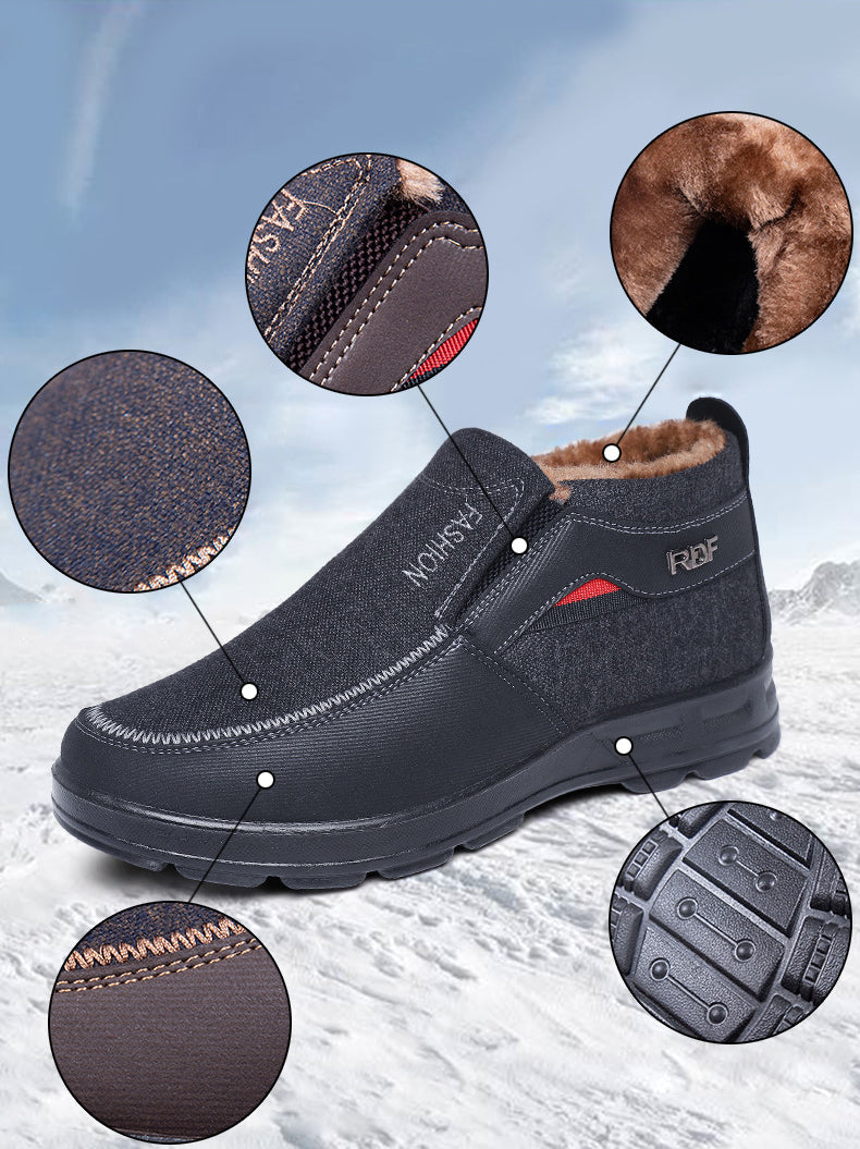 🦶Novi proizvod – 50 % popusta 【38-47】Nove muške zimske čizme, deblje, s flisom, protuklizne, od pamuka