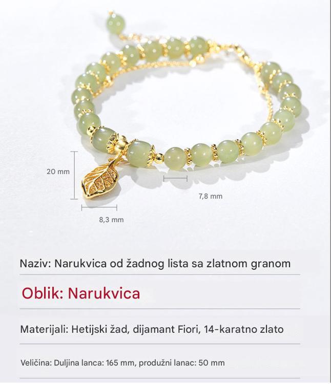 ✨🔥【Kupite jedan i dobijete drugi besplatno】2 narukvice od 14K zlata s hetijanskim žadom