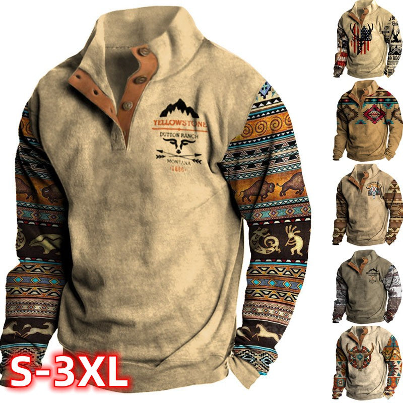 ✨📢😍【45% de descuento】Sudadera con capucha estampada en 3D para hombre [S-3XL] 2024 3748394 