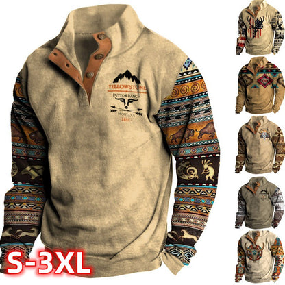 ✨📢😍【45% de descuento】Sudadera con capucha estampada en 3D para hombre [S-3XL] 2024 3748394 