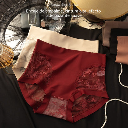 👙Oferta por tiempo limitado 【€33】Conjunto de 5 piezas: bragas de encaje suaves y elásticas para mujer, cómodas y versátiles para el día a día