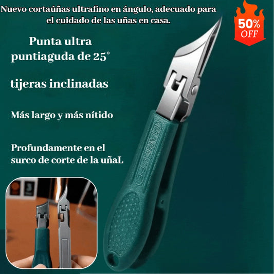 🔥【Set de 3 piezas】✂️💅Nuevo cortaúñas ultrafino inclinado para manicura casera
