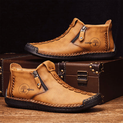 🥾Botas Martin para hombre, hechas a mano con piel auténtica (tallas 38-48), cómodas y elegantes, la elección ideal para primavera y otoño.