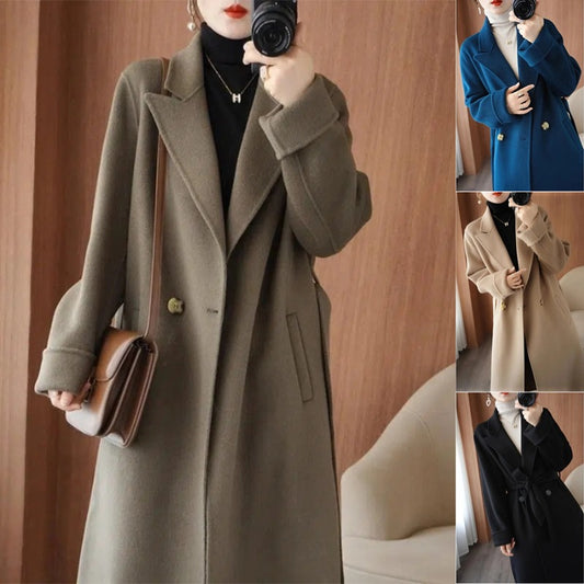 🌈🩰Nuevo producto con 65% de descuento: abrigo de doble cara de alta calidad, 100% lana pura, apto para múltiples temporadas en otoño e invierno