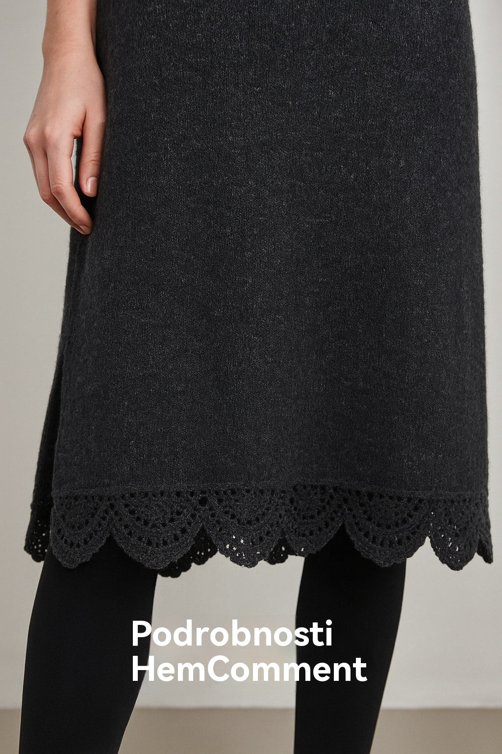 【XS-3XL】👗Nov komplet iz čipke, z razporkom, dizajn puloverja, dvodelni komplet obleka-pulover s trakovi in razporkom