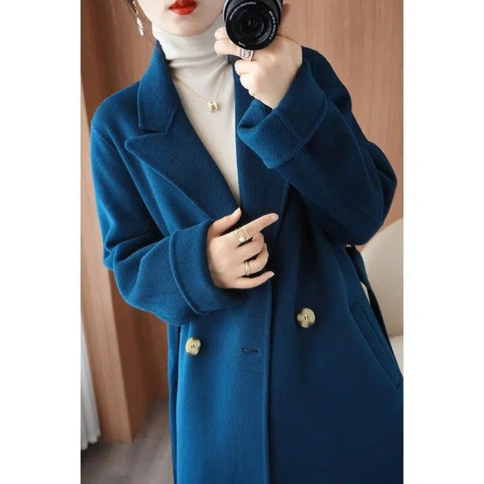 🌈🩰Nuevo producto con 65% de descuento: abrigo de doble cara de alta calidad, 100% lana pura, apto para múltiples temporadas en otoño e invierno