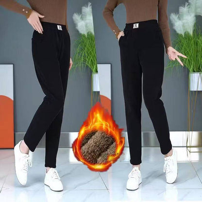 ❄️👖 Novo izdanje 50% popusta【S-3XL】2025 jesensko-zimske ženske baršunaste ležerne hlače visokog struka