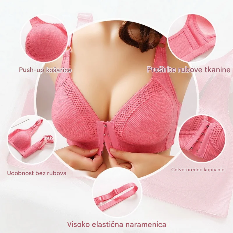 💕【Set od 3 dijela】Bešavni grudnjak izrađen od visoko elastičnog materijala, tankog i prozračnog, s potporom protiv opuštanja💕