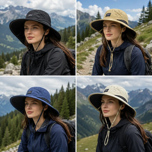 Zadnji dan 🔥✨【Kupite 1, dobijte 1 gratis】Promocija💥🧢Unisex sklopivi šešir za sunce - dizajn širokog oboda