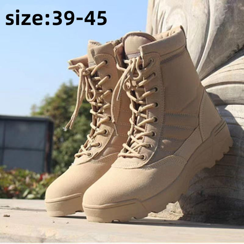 👍【39-45】Botas militares tácticas de senderismo de otoño e invierno de alta calidad para hombres y mujeres: impermeables, cálidas y resistentes al desgaste--3785628 