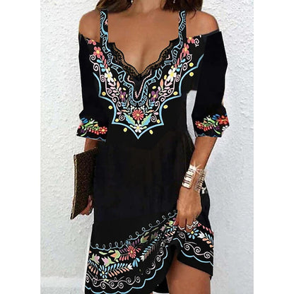 👗🌸【S-5XL】Нова рокля с дълъг ръкав пролет-лято 2026 - Копринено докосване
