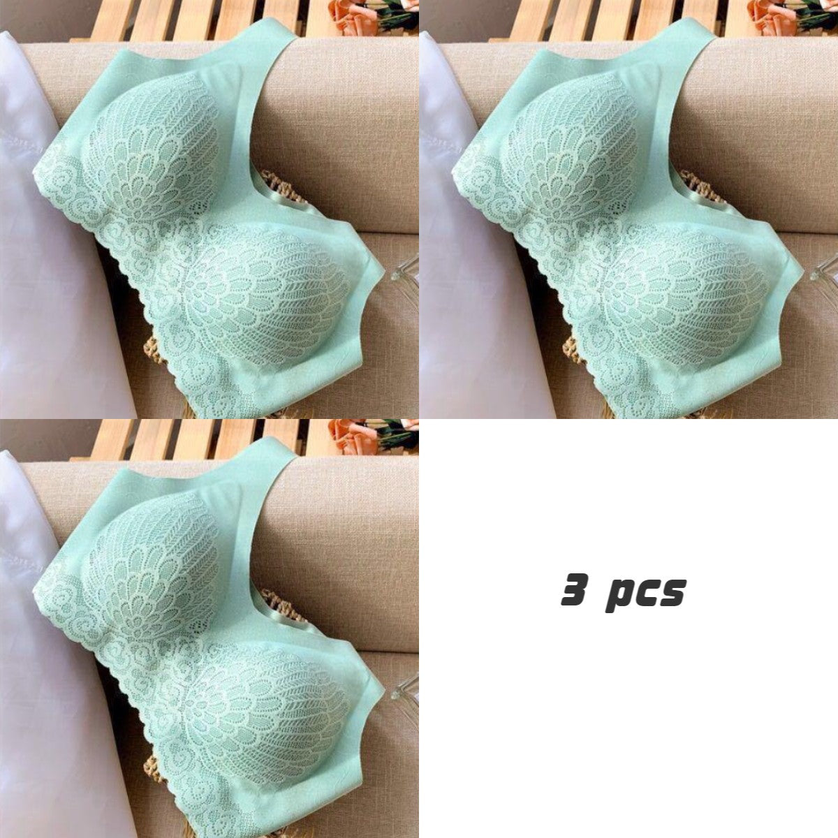 👙【Conjunto de 3 piezas】Sujetador de encaje cómodo nuevo y mejorado, adecuado para tallas grandes (49% de descuento)