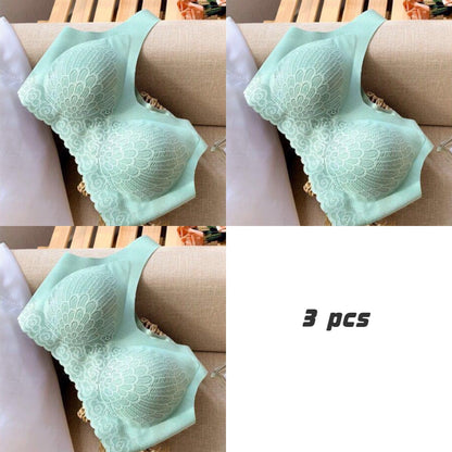 👙【Conjunto de 3 piezas】Sujetador de encaje cómodo nuevo y mejorado, adecuado para tallas grandes (49% de descuento)