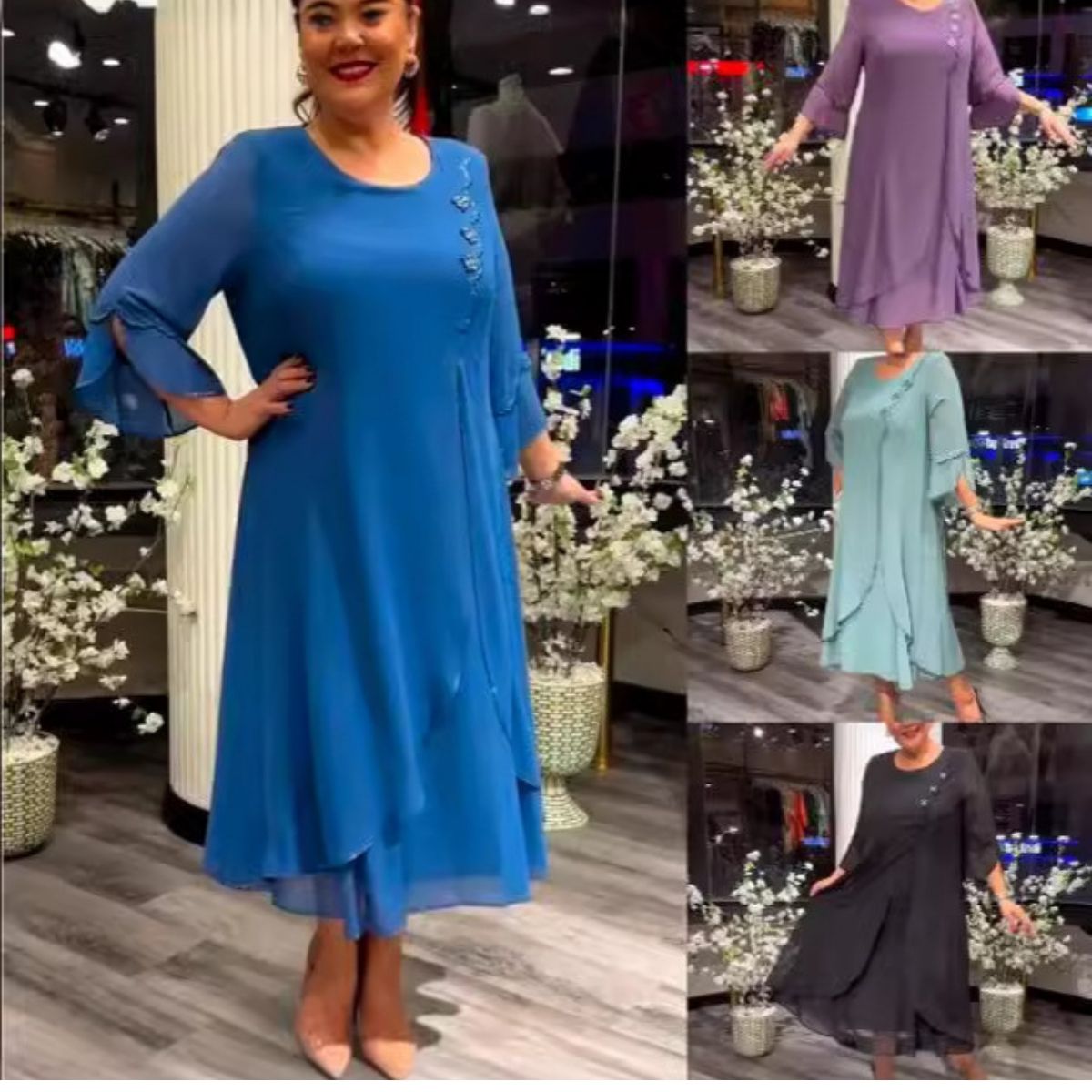 🥰Najniža cijena ograničeno vrijeme👗👗【Kupite 1, dobijete 1 gratis】【S-5XL】❤️2026 Nove visokokvalitetne haljine od šifona